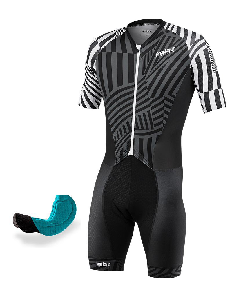 black cycling skinsuit